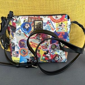 Disney Dooney and Bourke Mickey Through the Years Crossbody